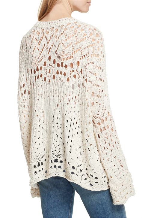 Free People Traveling Lace Sweater Nordstrom Lace Sweater Sweaters