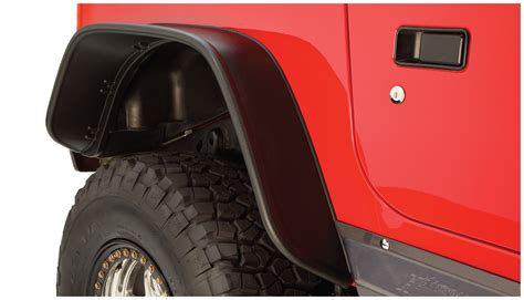 Flat Style Extended Fender Flares Tj 1092007 Jeepey Jeep Parts