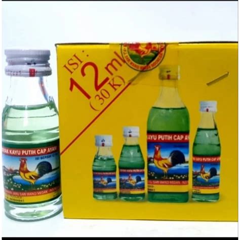 Jual Minyak Kayu Putih Cap Ayam 12 Ml Isi 1 Lusin Shopee Indonesia