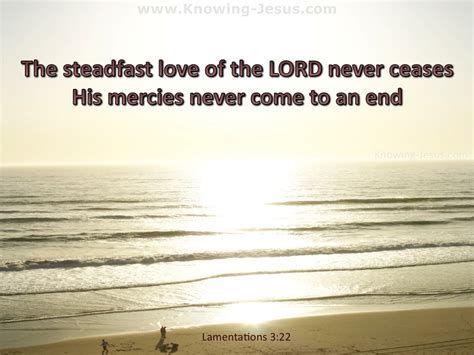 Lamentations 322 The Steadfast Love Of The Lord Never Fails Beige