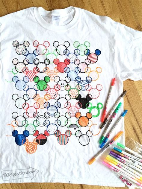 Disney Hidden Mickey T Shirt Diy 100 Directions