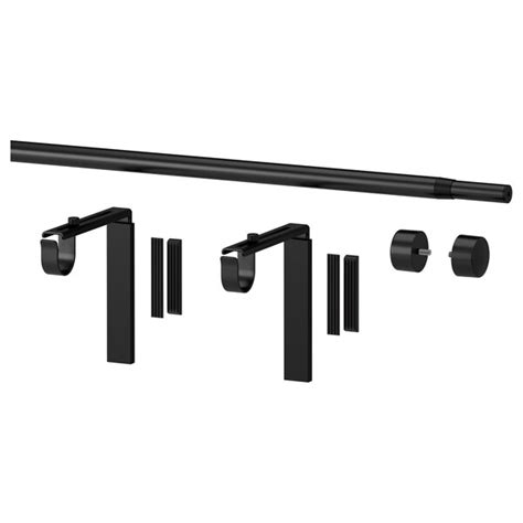 Rod langsir dawai langsir sistem trek. RÄCKA Kombinasi rod langsir - hitam - IKEA