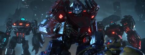 Optimus Prime And Grimlock In Transformers Fall Of Cybertron Trailer