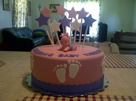 Footprints Baby Shower Cake Shower Cakes Cake Baby Shower Cakes