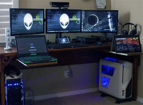 Alienware M14x Joseph C Gaming Computer Computer Desk Setup Pc