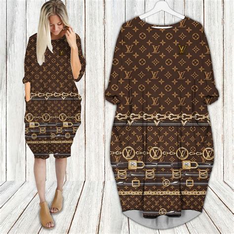Louis Vuitton Monogram Batwing Pocket Dress Lv Luxury Brand Clothing Clothes Outfit For Women