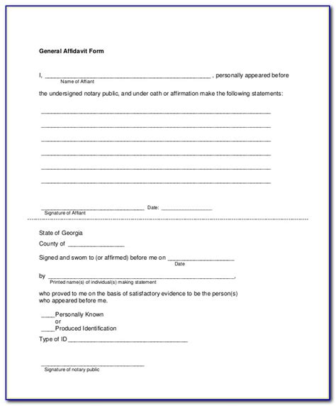 Sworn affidavit form for passport. Free Download Affidavit Form Zimbabwe - Form : Resume ...
