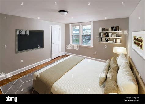 Residential Bedroom Interior Stock Photo Alamy