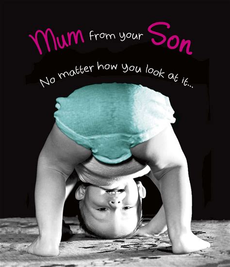 Funny Mum From Your Son Mothers Day Card Cards
