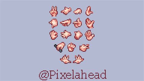 Hands Practice In 16x16 Pixels Rpixelart