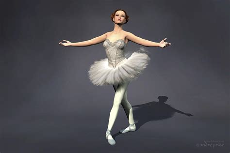 Prima Ballerina Nanashi Pirouette Pose Digital Art By Alfred Price