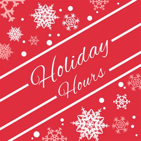 Holiday Hours December 19 January 2 The Styberg Library