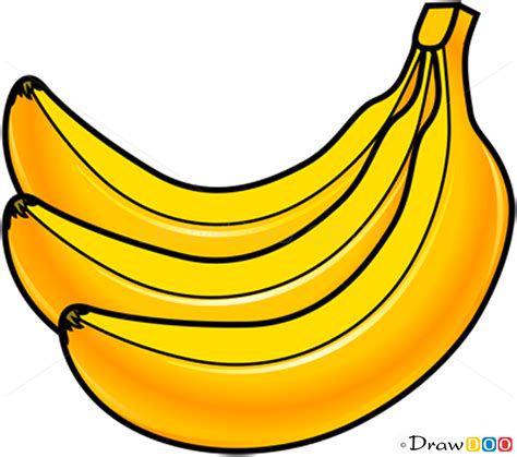 How To Draw Banana Fruits