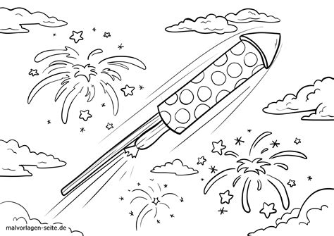 Malvorlagen rakete pdf ausmalbilder raketen und weltall. Malvorlagen Neujahr