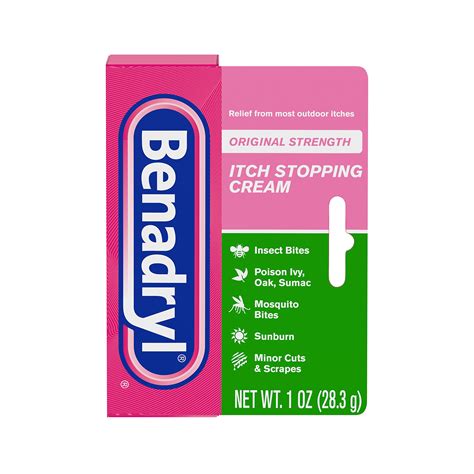 Buy Benadryl Original Strength Itch Stopping Anti Itch Cream