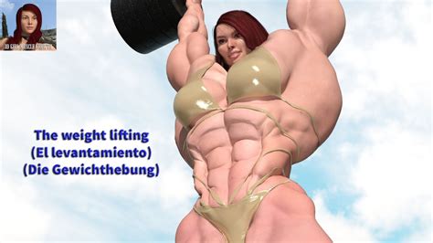 Giantess Growth Animation The Lifting Girl Muscle Growth Animation