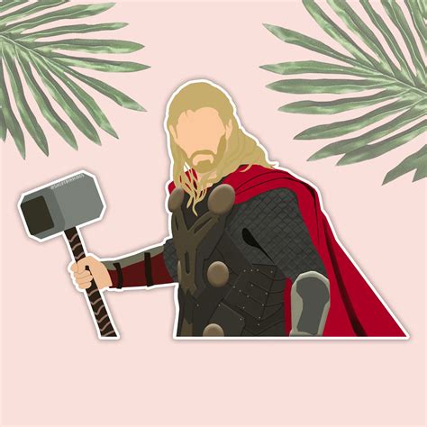 Thor Sticker Laptop Stickers Decal Notebook Mac Etsy