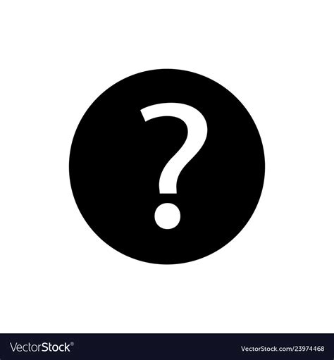 Question Mark Icon In Circle On White Royalty Free Vector