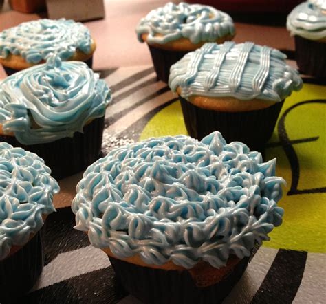 Funfetti Cupcakes with light blue frosting | Funfetti cupcakes, Blue frosting, Frosting