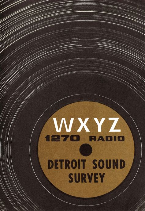 Wxyz Radio 1270 Detroit Sound Survey December 22 1964 Motor City