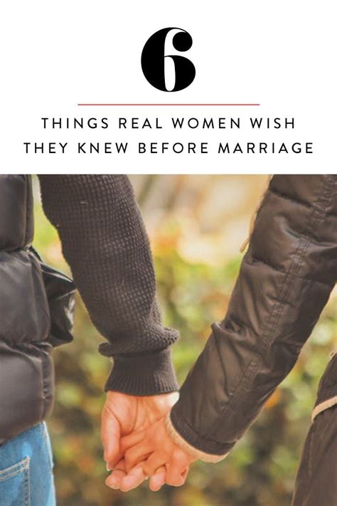 6 Things Real Women Wish They Knew Before They Got Married Via Purewow Marriage Couple Before