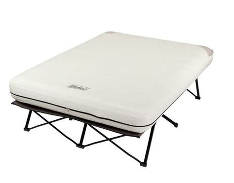 Air mattresses provide comfort for out of town guests or campers. Queen Airbed Cot With Frame | Air bed, Coleman air ...