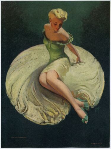 Roy Best Tdm Pin Up Print 1940s Art Deco For Your Approval Leggy