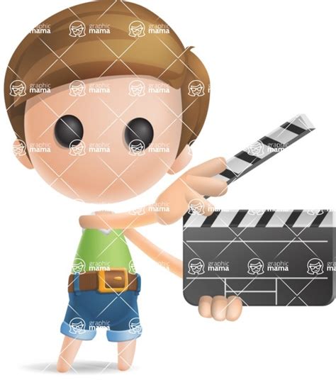 Simple Cute Boy Vector 3d Cartoon Character Movie Graphicmama