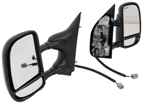 K Source Custom Extendable Towing Mirrors Electric Textured Black Driver And Passenger