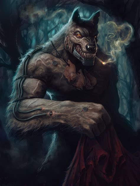 Big Bad Wolf Process Luke Maddox Werewolf Art Werewolf Anthro Furry