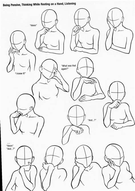 Anime Poses Reference Half Body Hand Gesture Drawing Drawings Drawing Poses