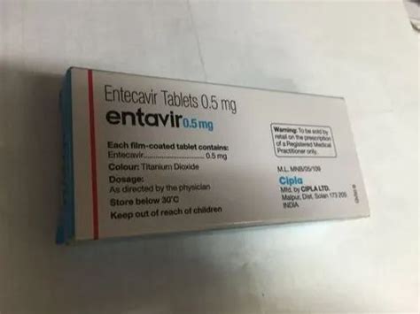 Entavir 05mg For Hospital Rs 1000 Box Modern Times Helpline Pharma