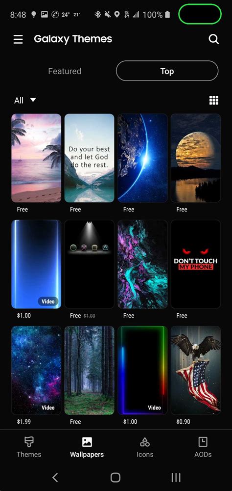 Samsung Galaxy Themes Gets Dark Mode With V51 Apk Download