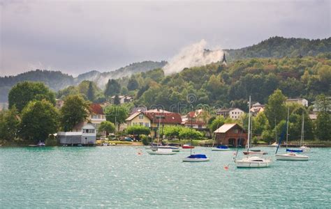 Resort Reifnitz Lake Worth Carinthia Austria Stock Photo Image Of