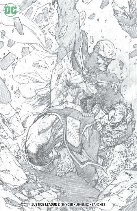 Justice League 2 Jim Lee Pencil Variant Cover 1 In 100 Copies