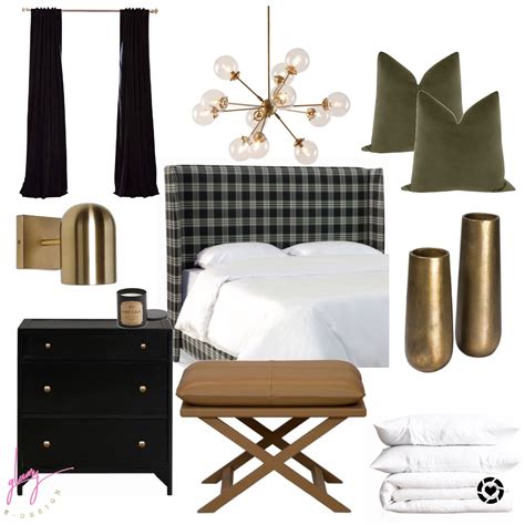 Maybe you would like to learn more about one of these? Masculine Glam Bedroom Glamboard in 2020 | Glam bedroom ...