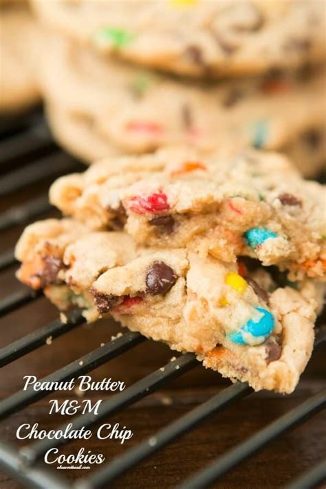 To celebrate m&m's 75th anniv. Peanut Butter Chocolate Chip M&M Cookies