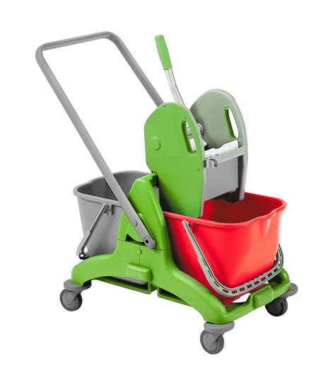 Professional Cleaning Trolley With 2 Buckets 25 L Removable Separately