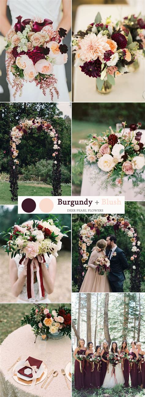 Burgundy And Teal Wedding Colors