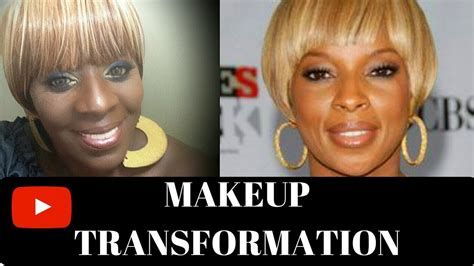 Makeup Transformation Mary J Blige Birthday Tutorial Youtube