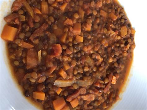 Ragoût de lentilles blondes Recette de Ragoût de lentilles blondes