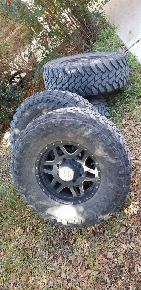 Toyo Open Country Mt 35x125x17 Mud Tires And American Outlaw Wheels