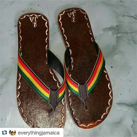 Jamaica And Rasta Color Leather Sandals Everything Jamaica