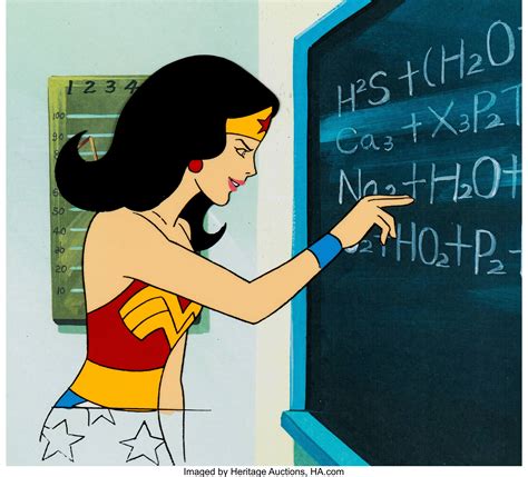 Super Friends Wonder Woman Production Cel Hanna Barbera C Lot