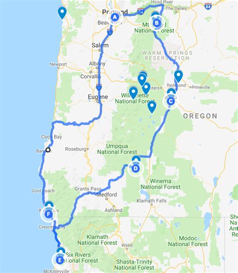 The Ultimate Oregon Road Trip Itinerary In A Campervan The Tiny