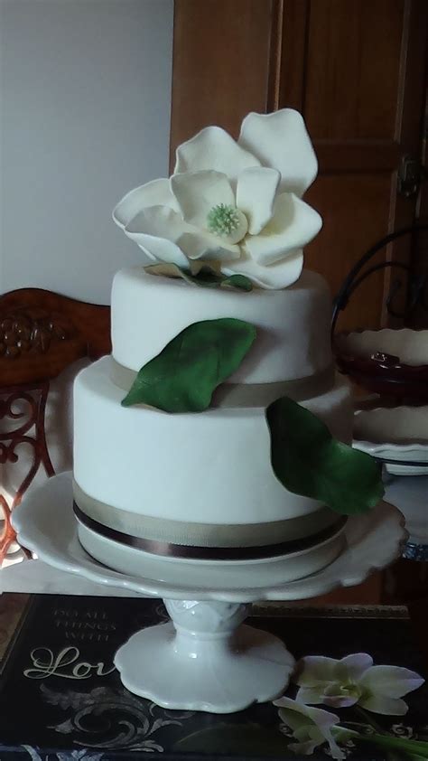 Magnolia Wedding Cake Jenniemarieweddings