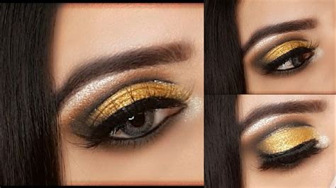 Yellow Gold Cut Crease Eye Makeup Tutorial Smokey Eye Makeup Youtube