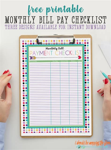 Free Printable Monthly Bill Organizer Print On Paper And Begin Organizing All Your Bills