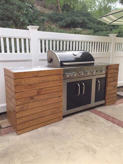 Grill #bbq #diy we made this diy bbq island because we wanted an area to grill and enjoy our guests. 17 Best DIY BBQ Island Ideas (Cinder Blocks, Wood, Cement ...