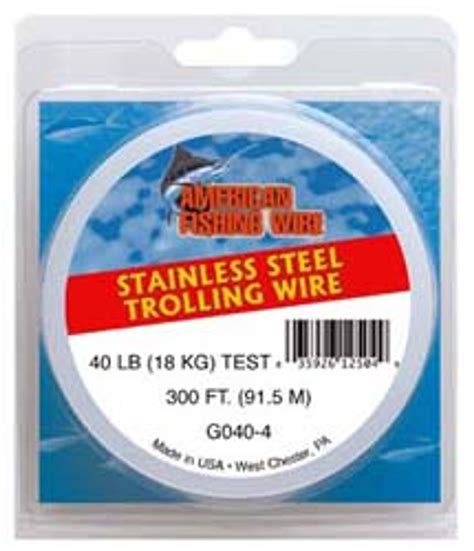 American Fishing Wire Stainless Steel Trolling Wire 1000ftspool Test 85